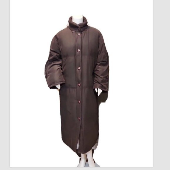 Perry Ellis Bloomingdale’s Parka Down Coat Long - Picture 3 of 13